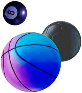 sports betting ,balls for playing basketball, football and billiards