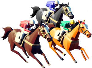 three riders on horseback