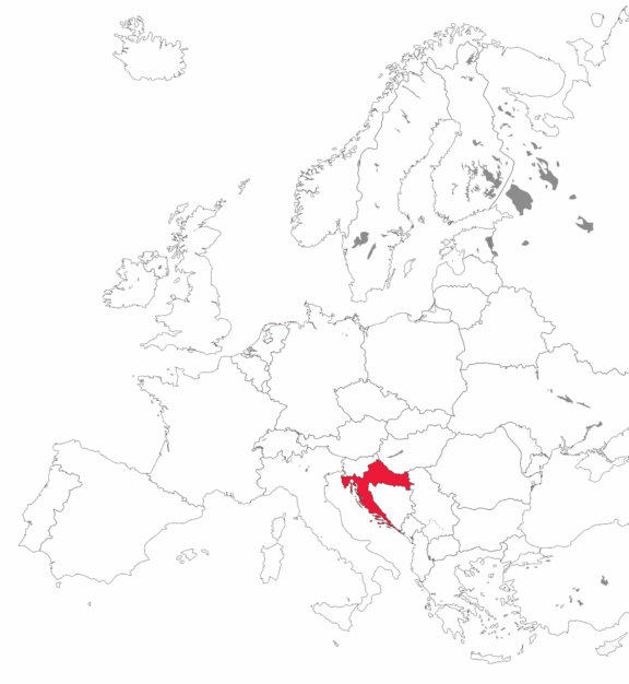 Map of Europe PSK