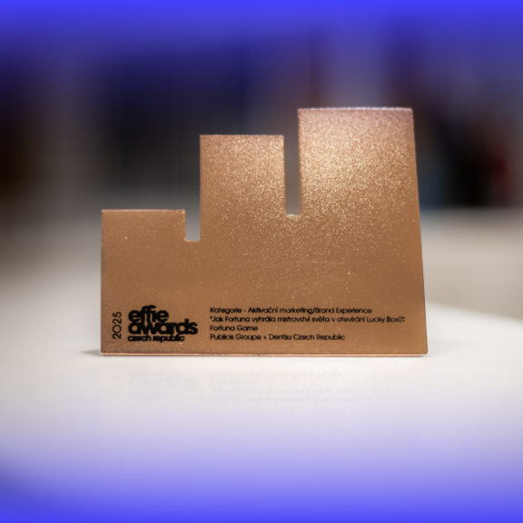 BRONZE EFFIE FOR FORTUNA CZ